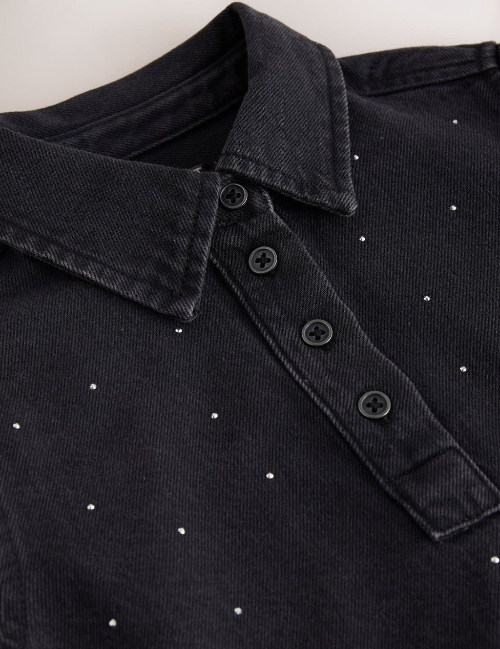 Black Denim Shirt Dress