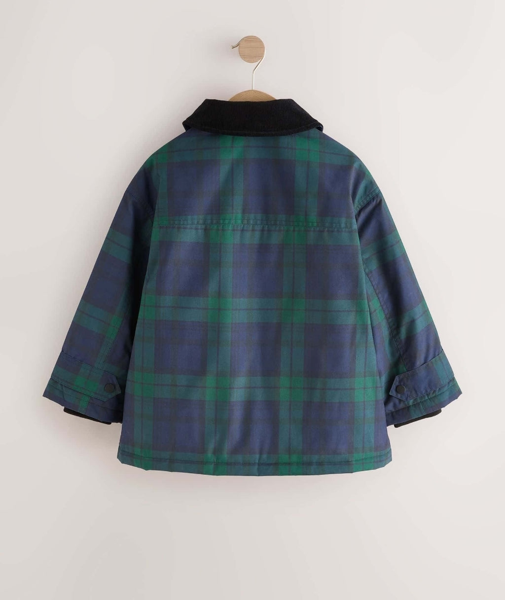 Navy/Green Check Shower
Resistant Barn Coat