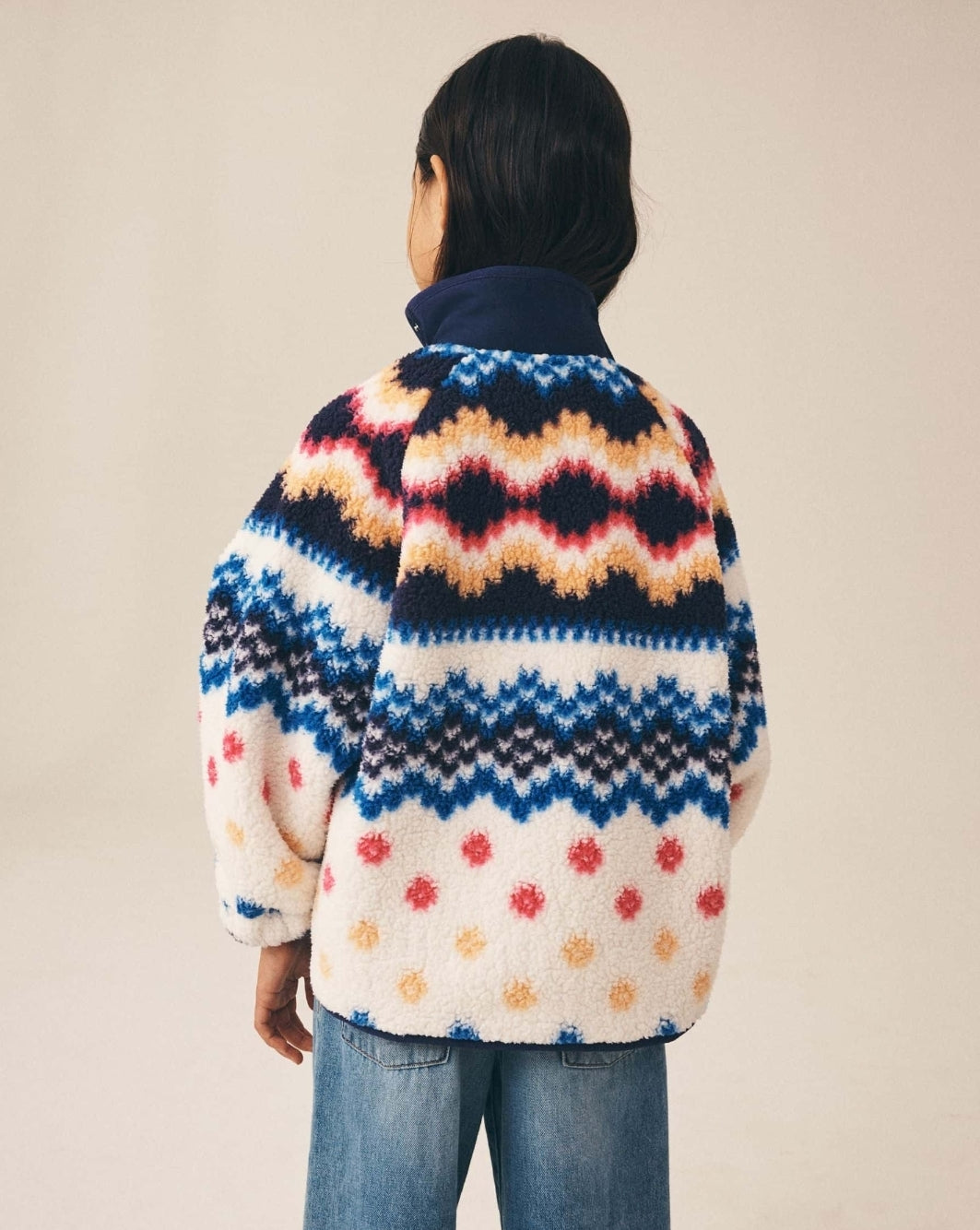 Multi Fairisle Button Up Borg
Jacket