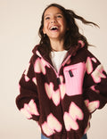 Brown/Pink Heart Zip Up Hoodied
Borg Jacket