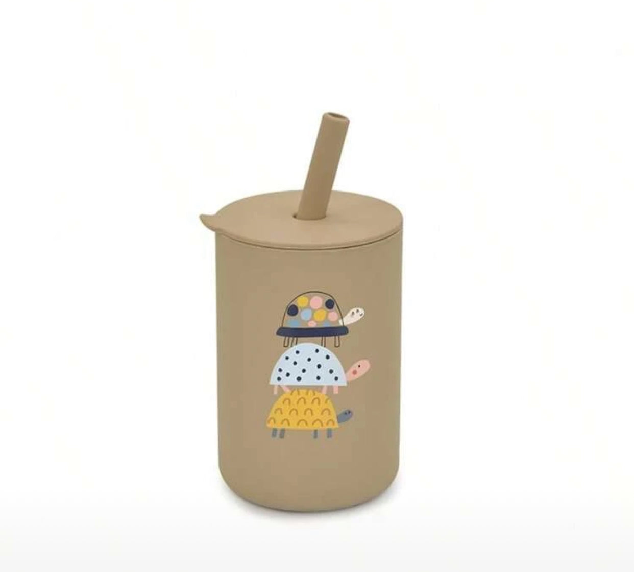 1pc 180ml/6oz Mini Silicone Straw Cup (immediate)