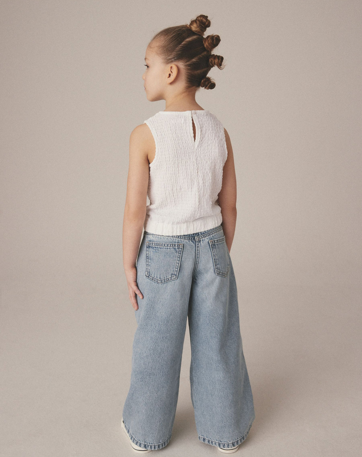 Chocolate Leopard Wide Leg Jeans