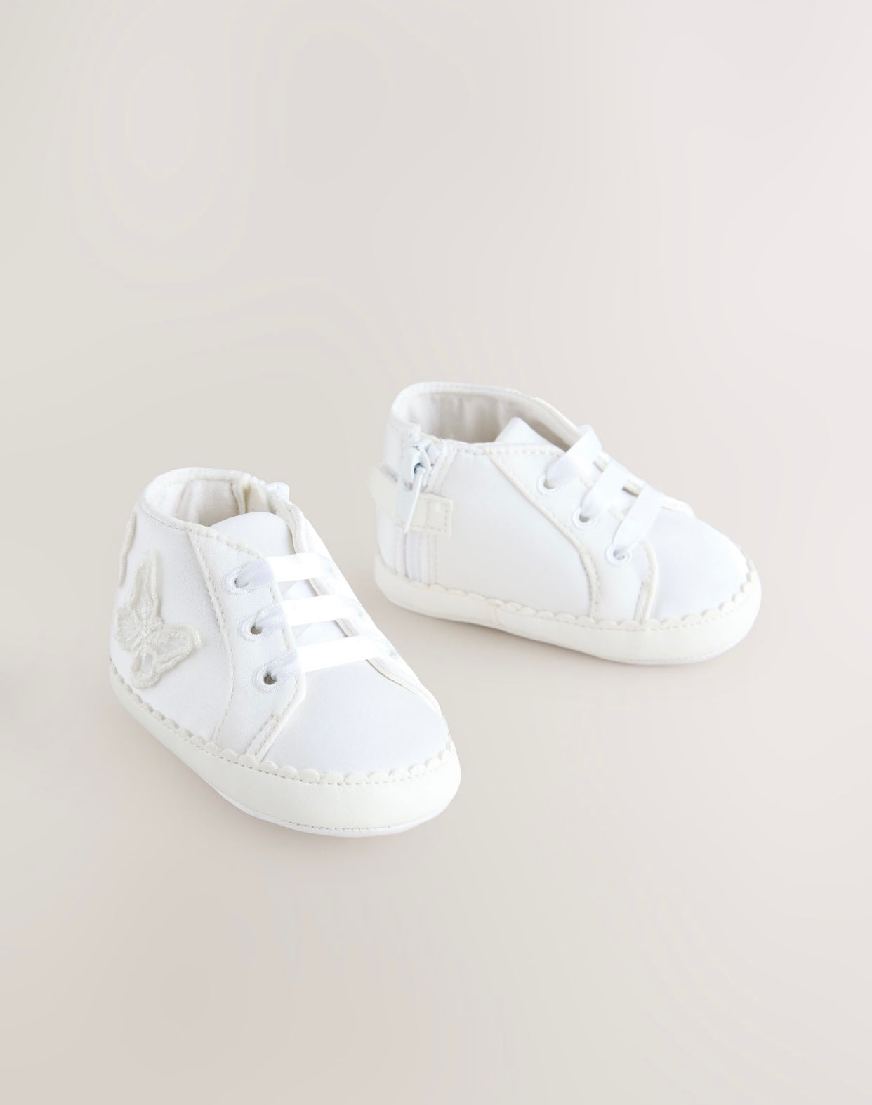 White Baby High Top Trainers