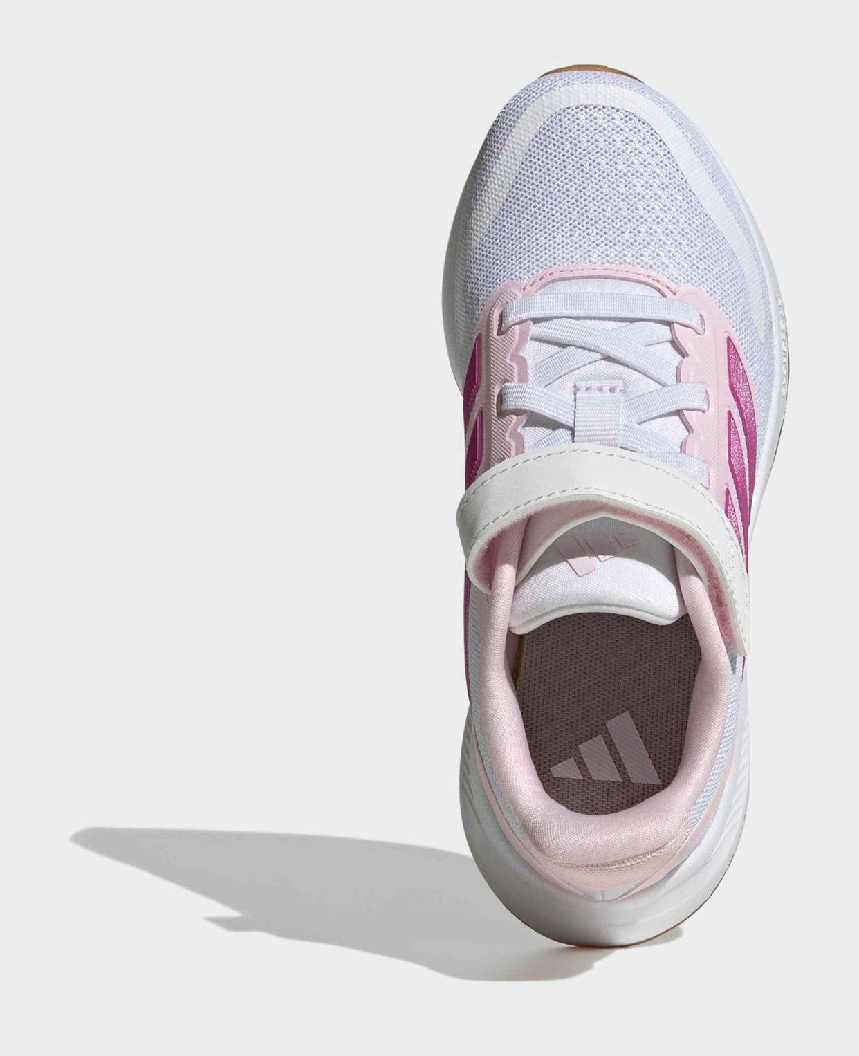 adidas White Runfalcon 5 Elastic Lace Running Kids Trainers