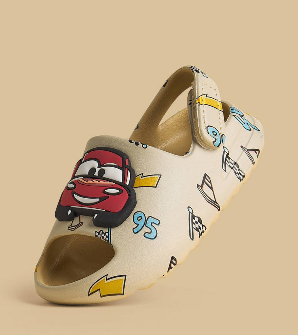 Cars Print Clogs with Backstrap