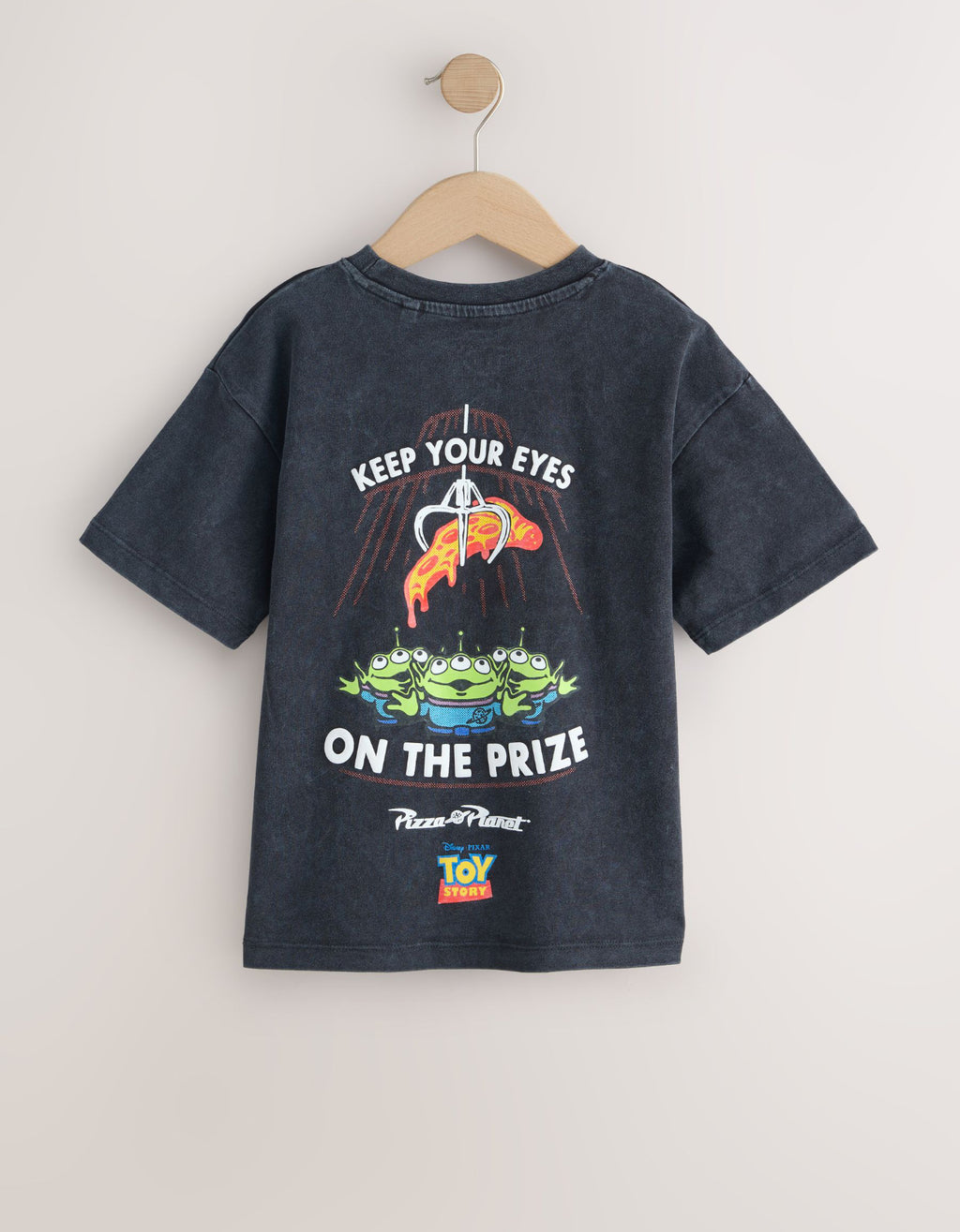 Black Washed Aliens Toy Story T-Shirt