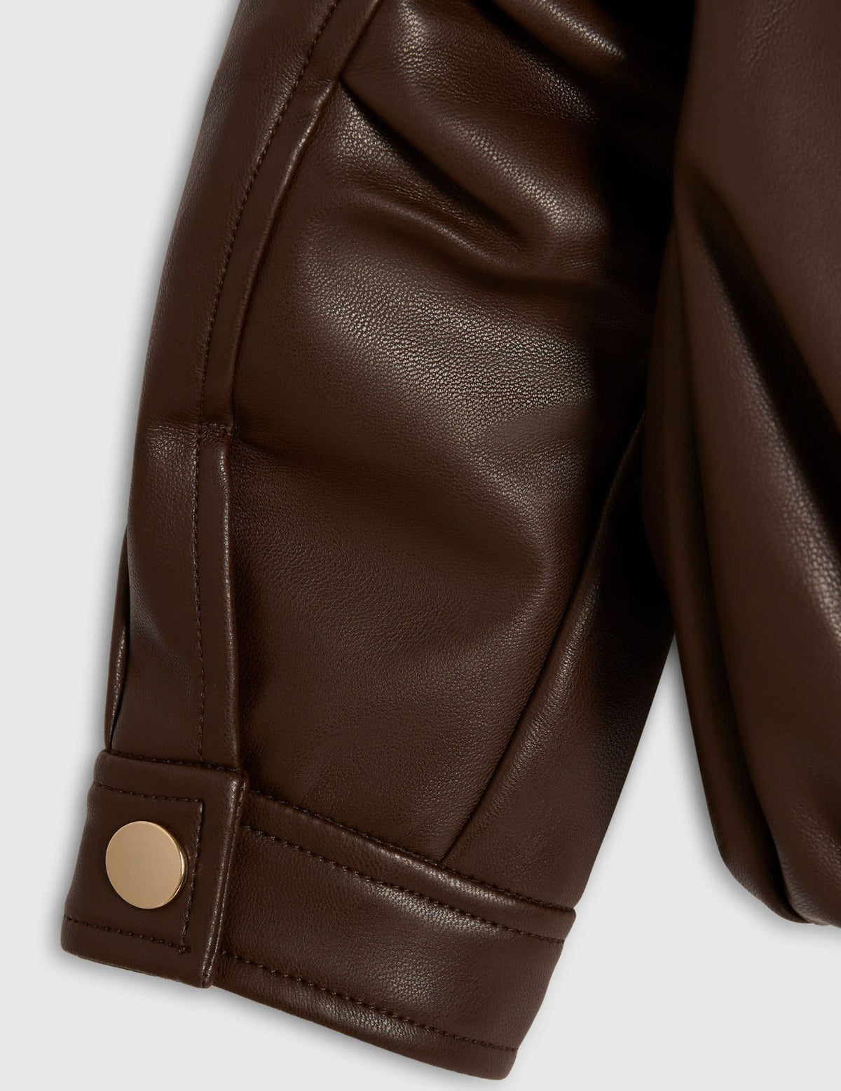 River Island Brown Bubble Bomber Jacket