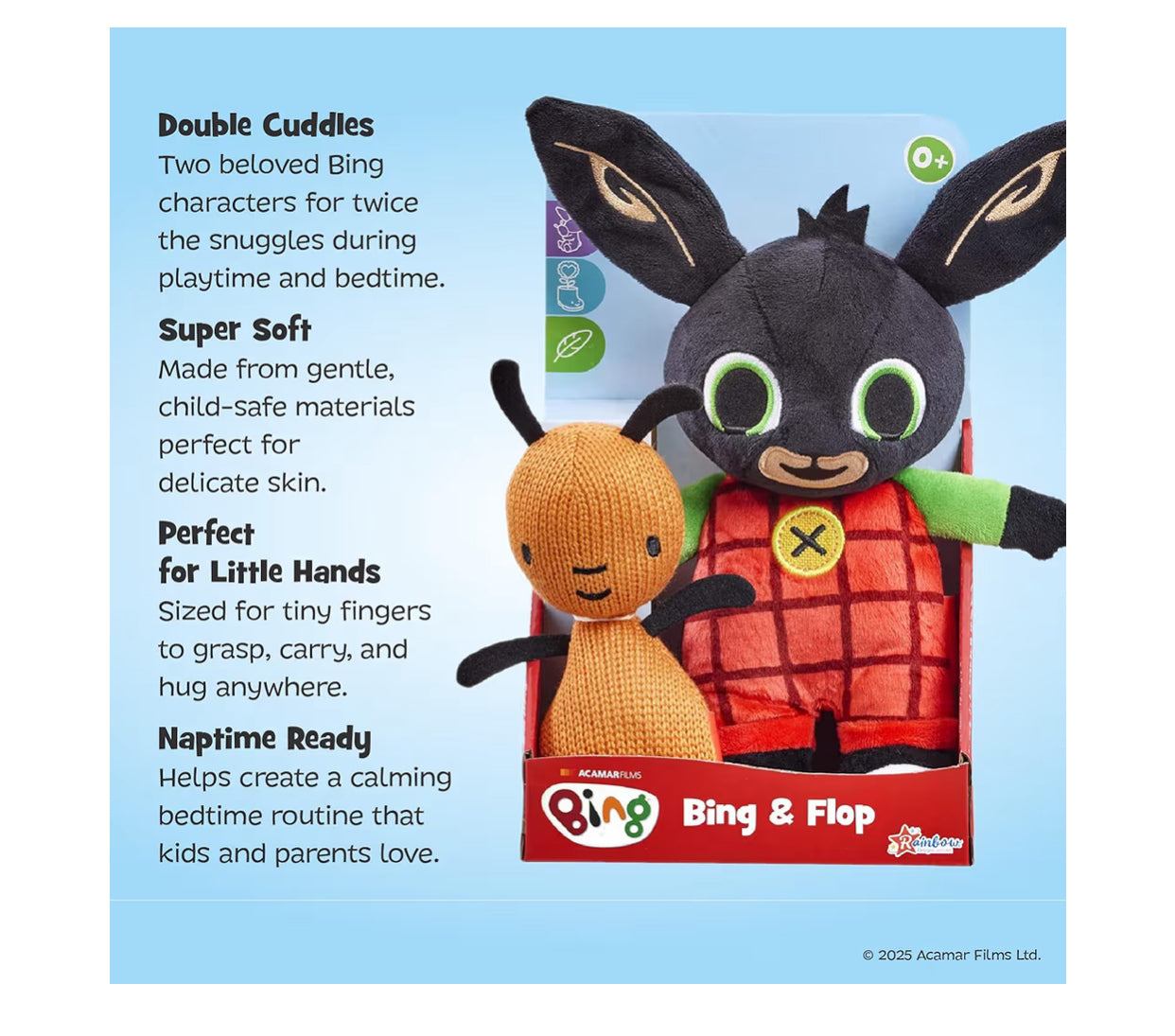 Bing & Flop Twin Pack Soft Toys