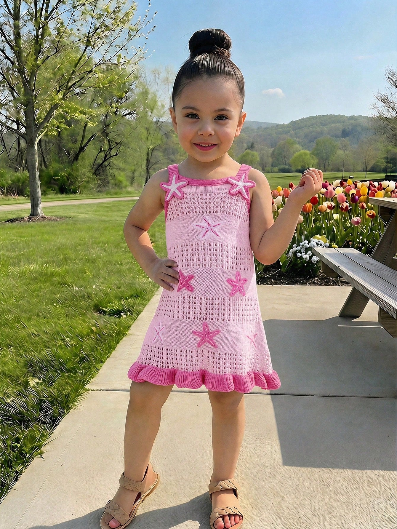 Young Girls Knitted Camisole Dress