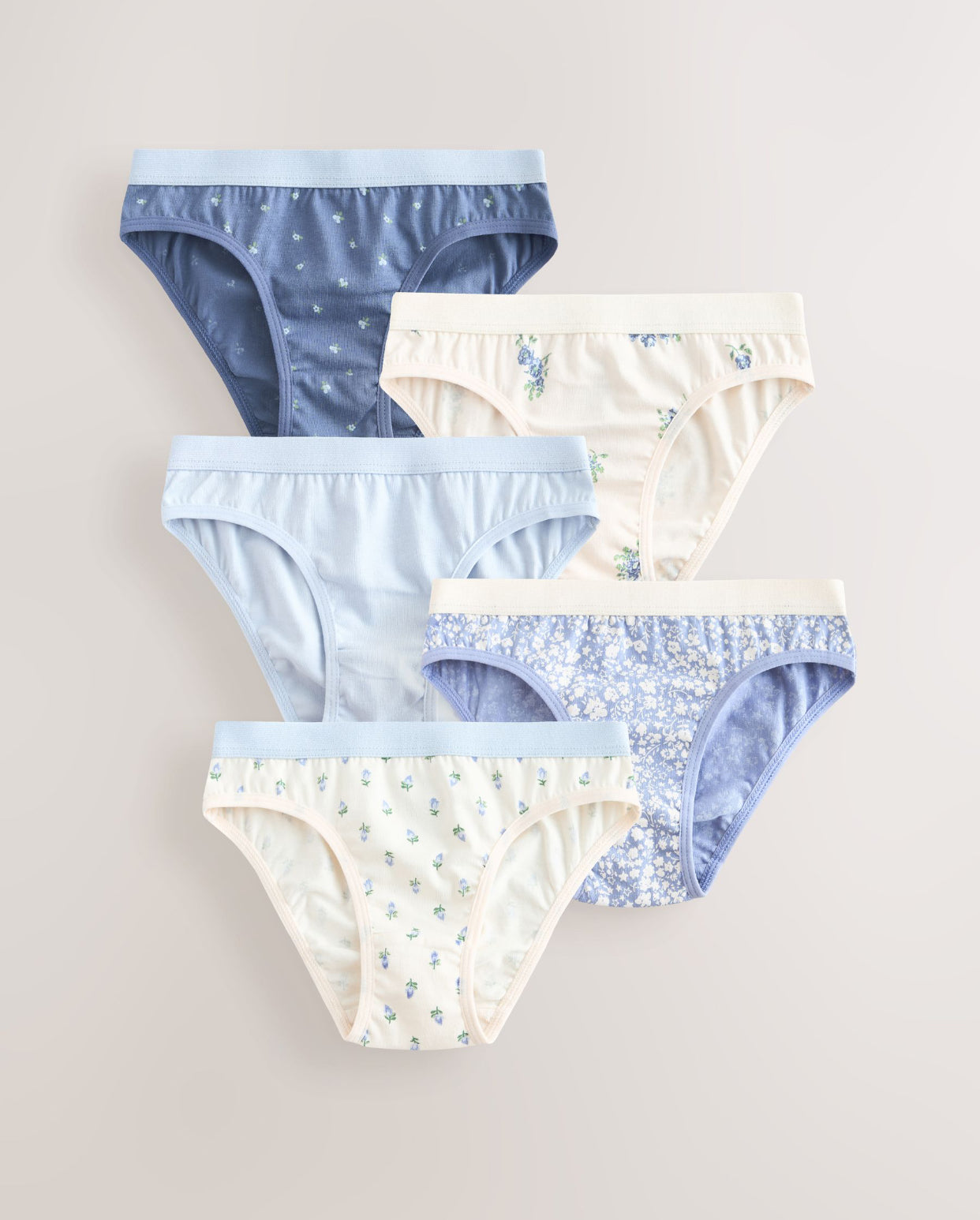 Blue Bikini Briefs 5 Pack