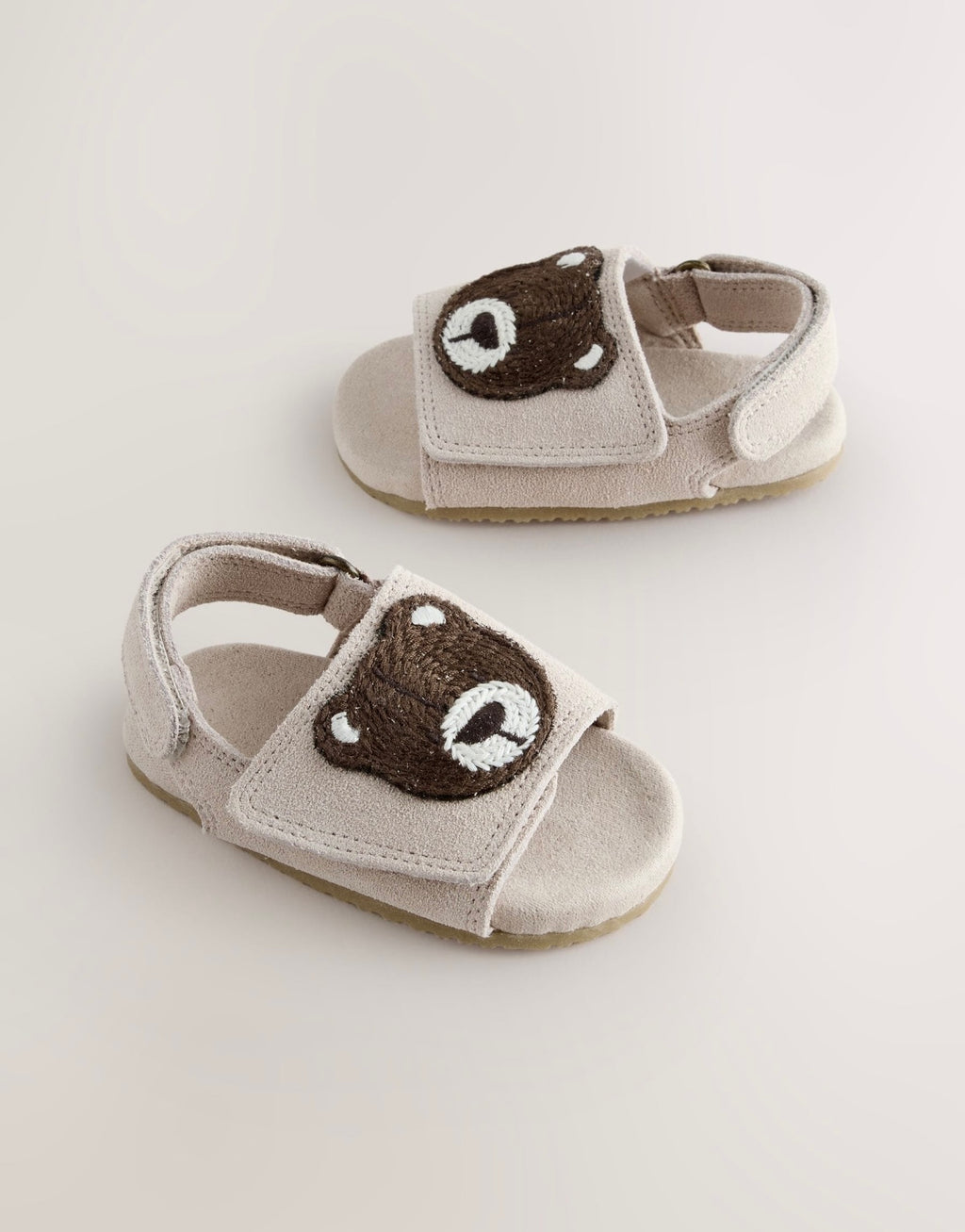 Neutral Bear Touch Fastening Baby Sandals (0-2mths)