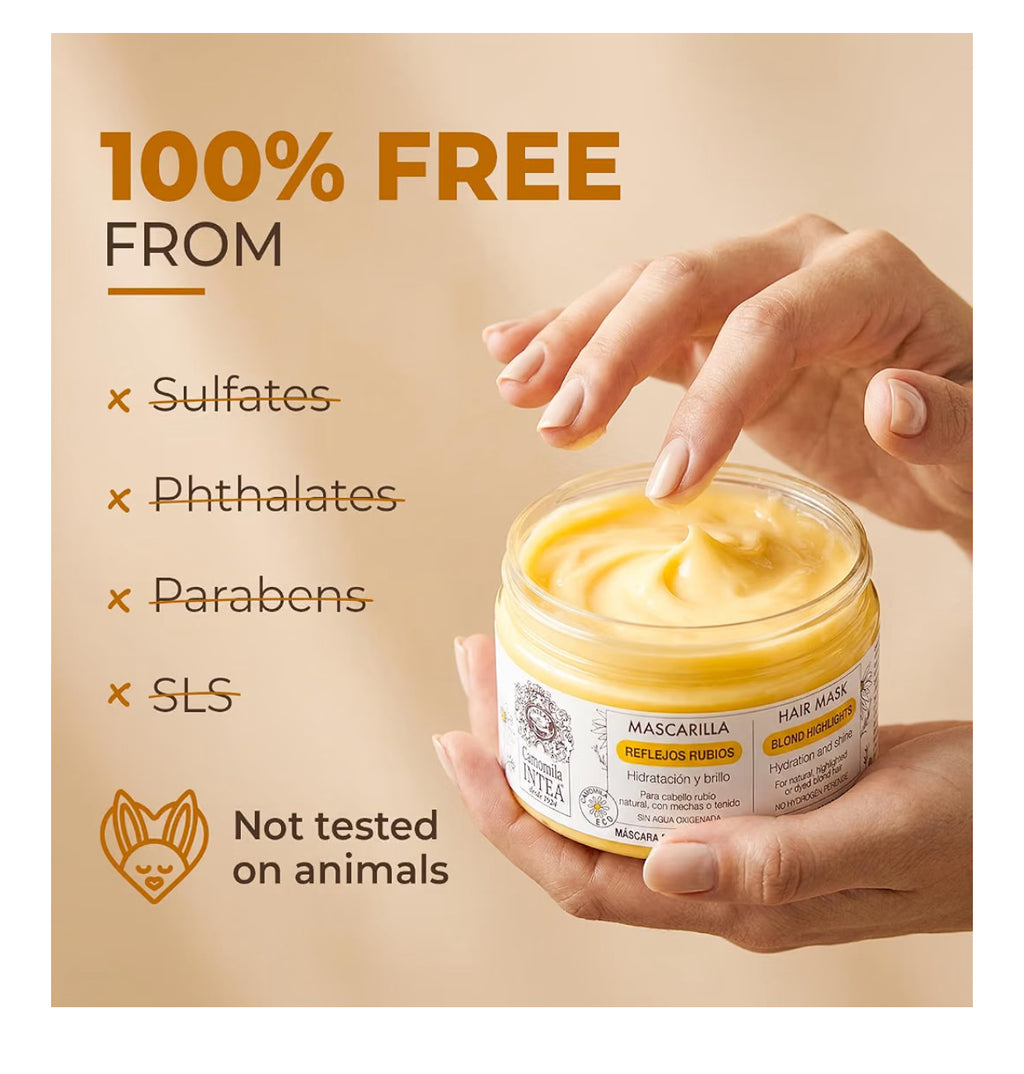 Camomila Intea - Blonde Highlights Mask - Hydrates and nourishes blonde hair - 250 ML