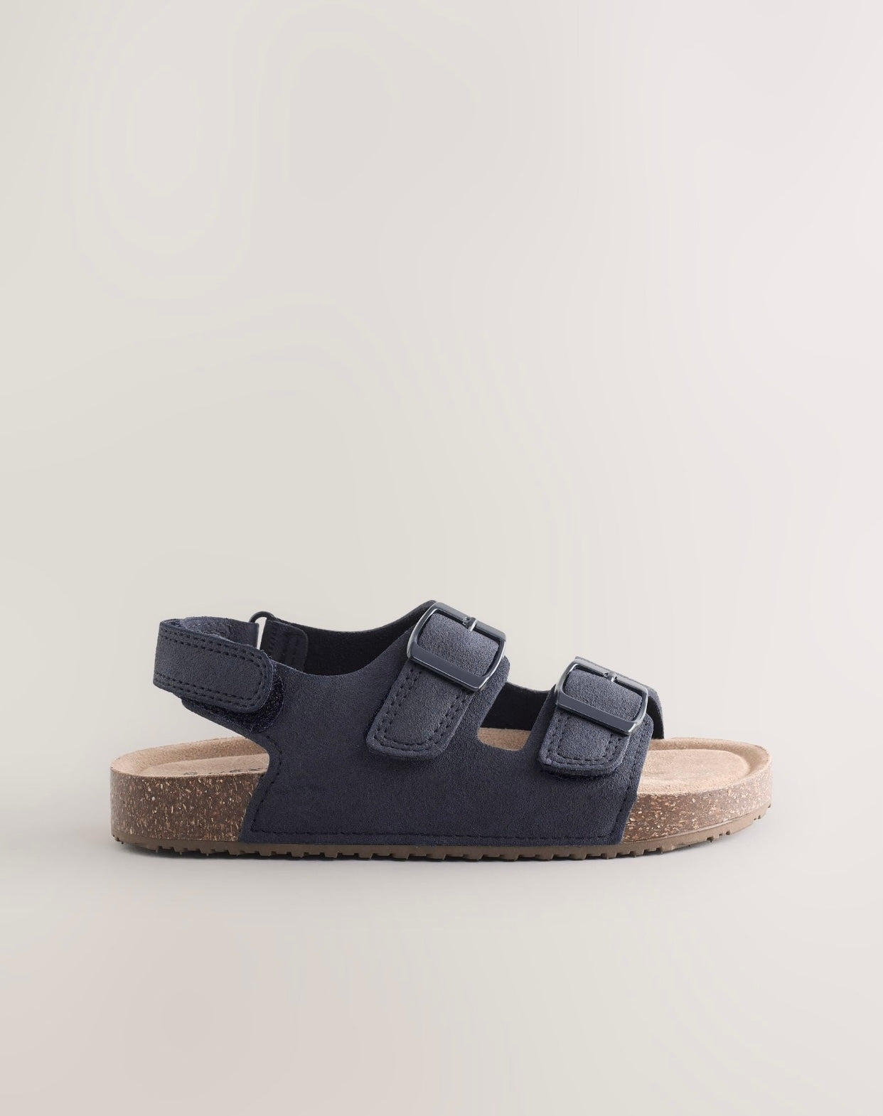 Navy Standard Fit (F) Double Buckle
Cushioned Footbed Sandals
