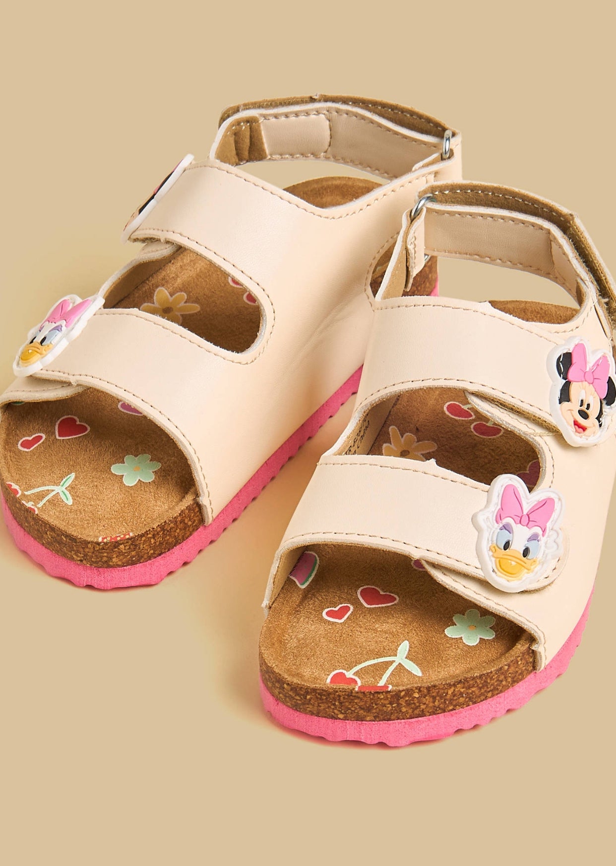 Minnie and Daisy Applique Sandals with Hook and Loop
Closure