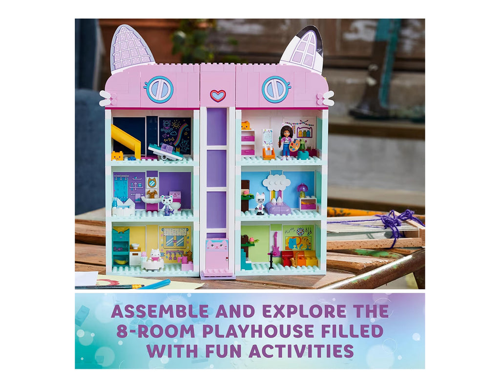 LEGO Gabby's Dollhouse Toy - 4-Floor Doll's House with Gabby, Pandy Paws, MerCat and Cakey Figures plus Accessories