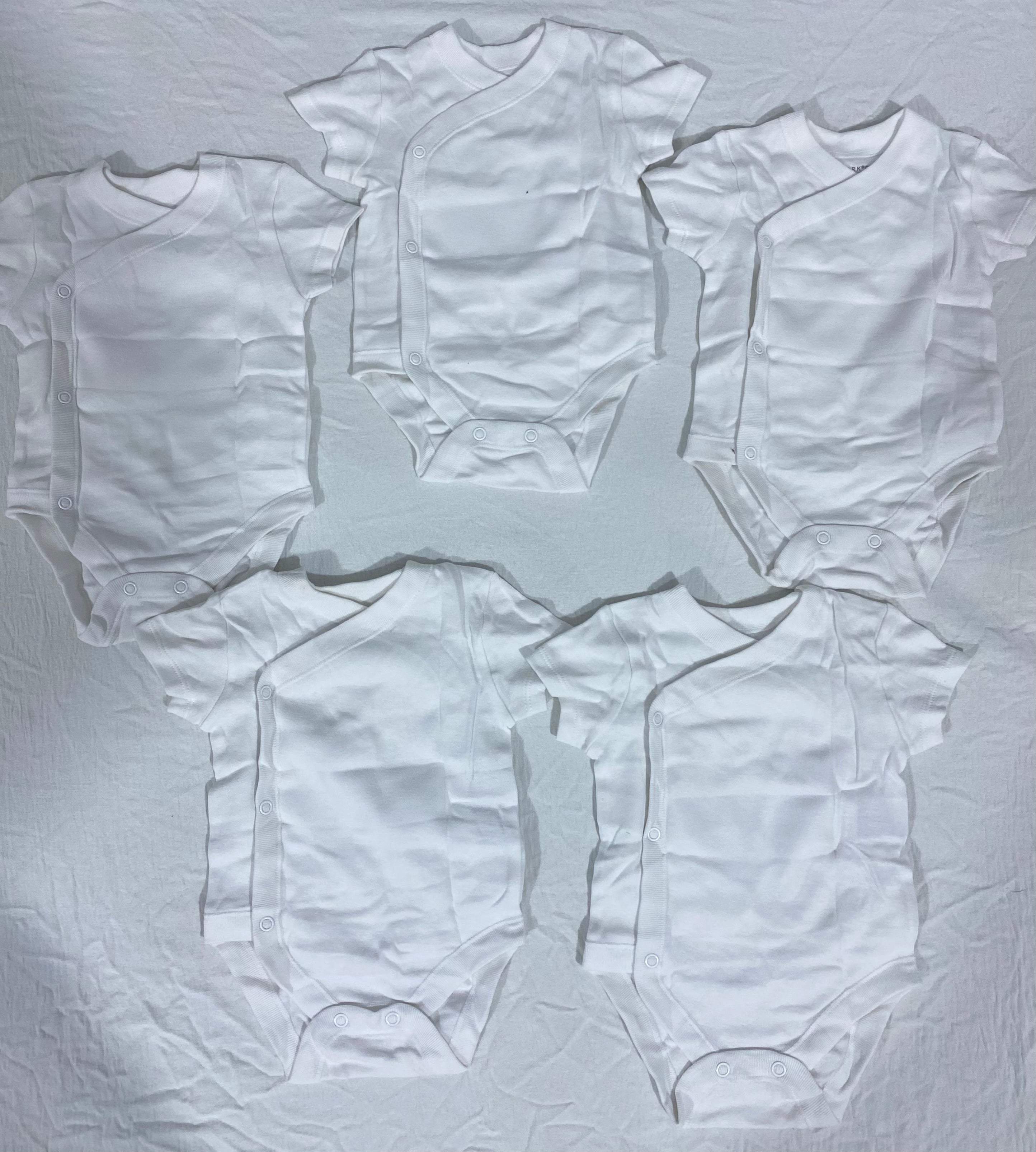 5pack Short Sleeve Bodysuits (immediate)