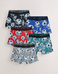 Red/Blue Football Boxers 5 Pack