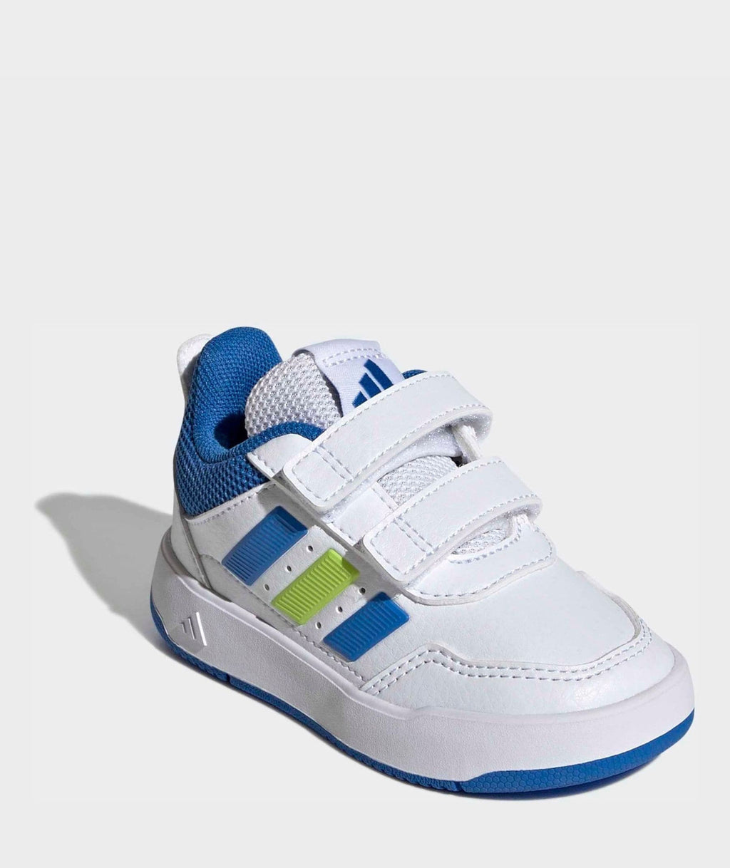 adidas White/Blue Hook and Loop Tensaur Sport 3.0 Infant Trainers