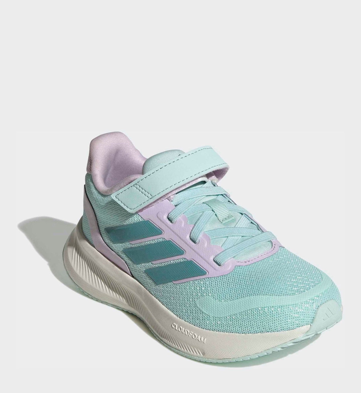 adidas Green Runfalcon 5 Elastic Lace Running Kids Trainers
