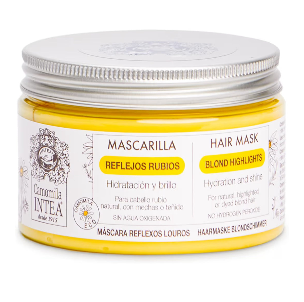 Camomila Intea - Blonde Highlights Mask - Hydrates and nourishes blonde hair - 250 ML