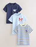 Navy Sea Animal Short Sleeve
Appliqué T-Shirts 3 Pack