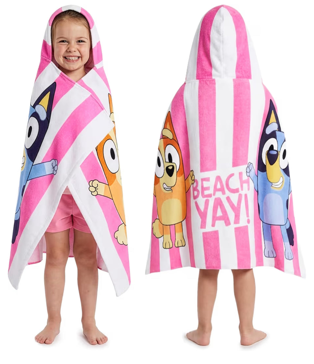 Bluey Hooded Towels for Girls
