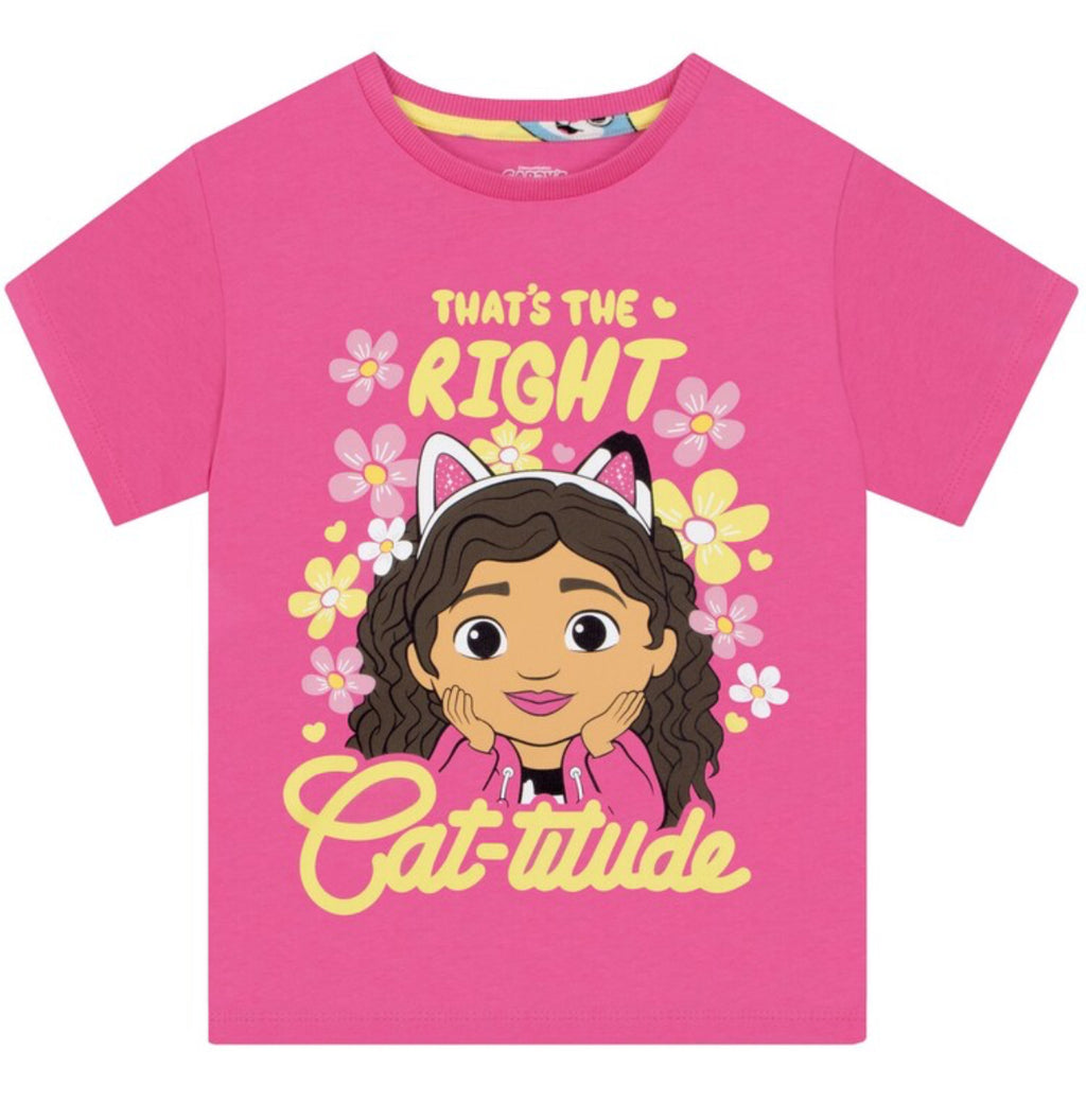 Character Pink Gabby's Dollhouse 3 Pack T-Shirts