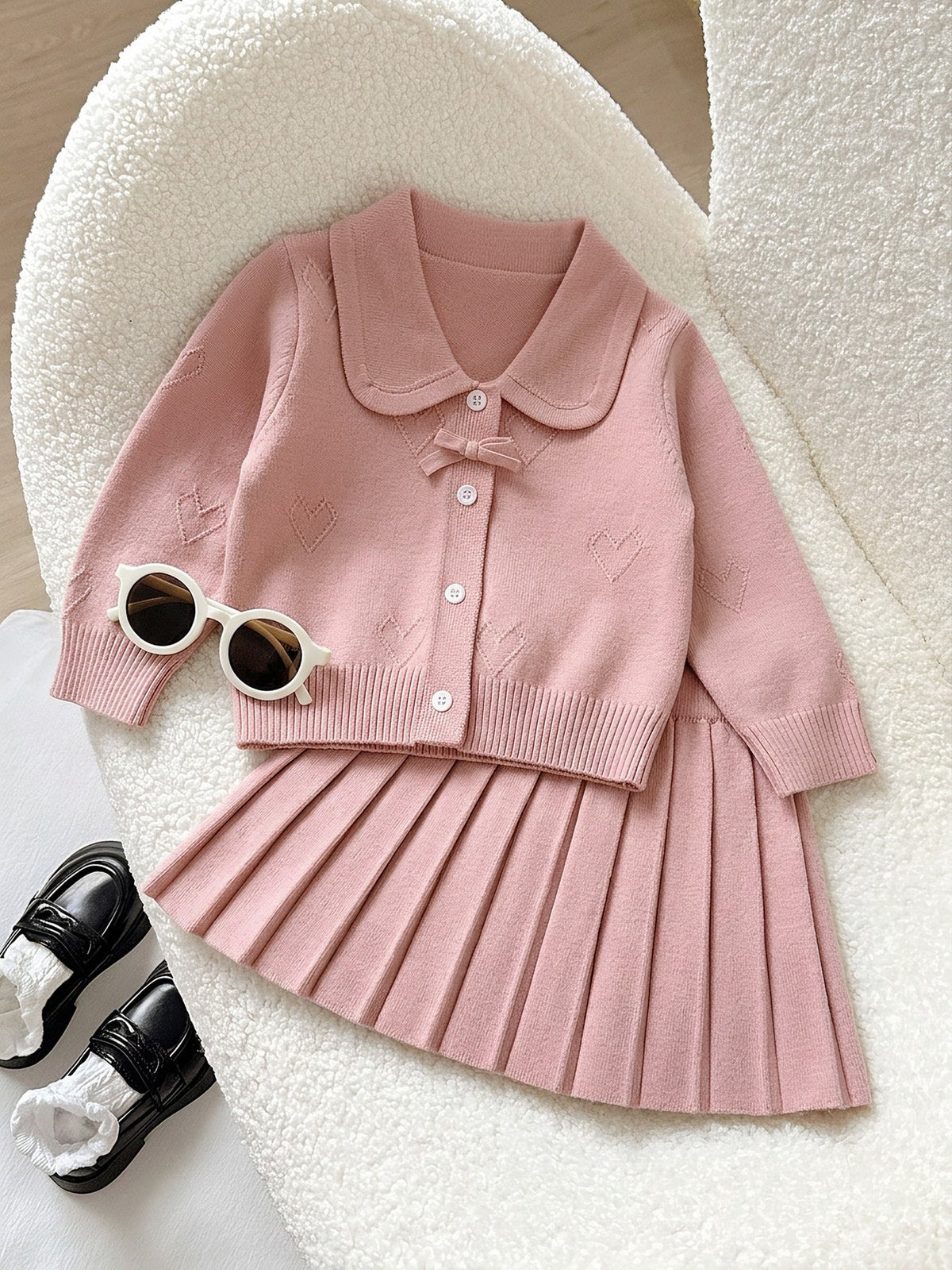 Baby Girl 2pcs Knitwear Set