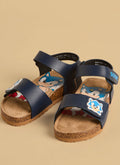 Sonic the Hedgehog Print Sandals with Hook and Loop
Closure