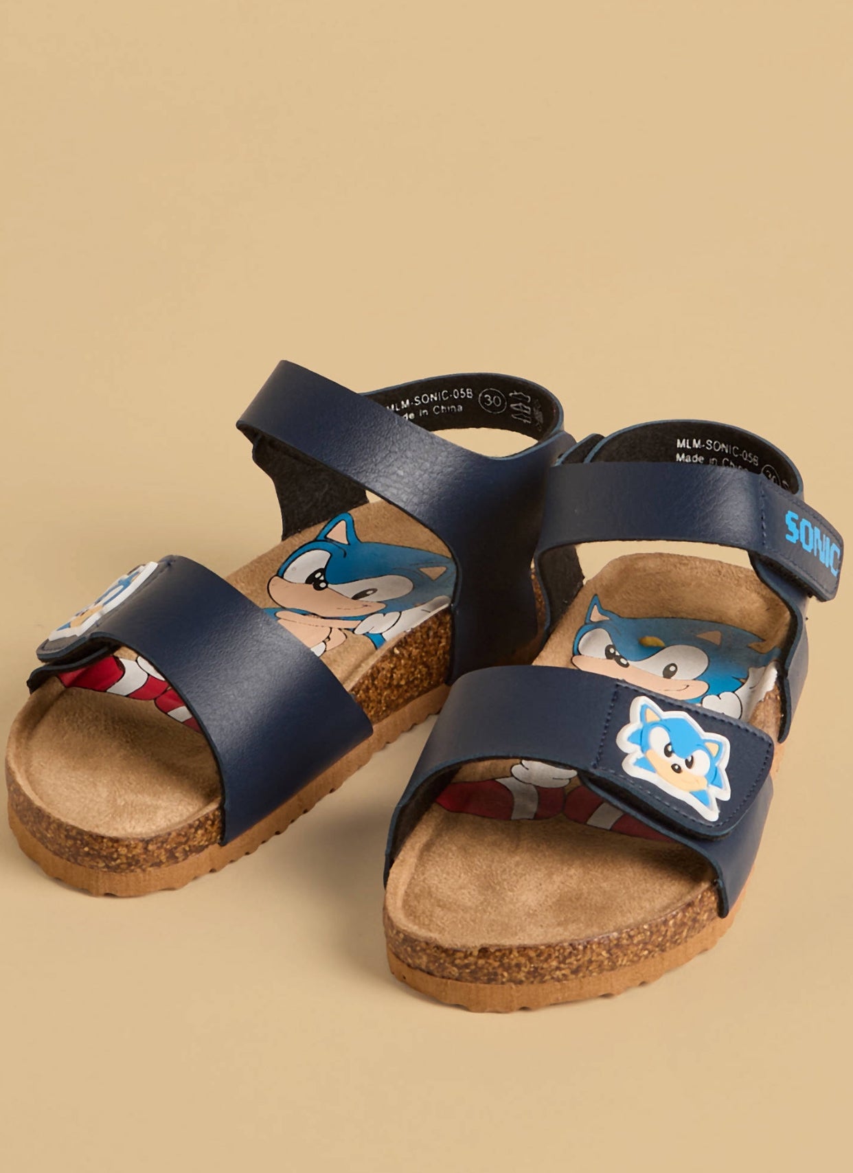 Sonic the Hedgehog Print Sandals with Hook and Loop
Closure