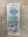 5pcs cinnamon roll hair clips