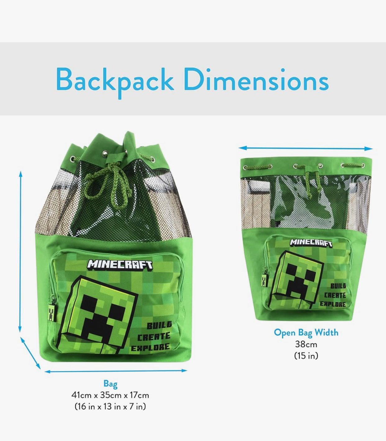 Minecraft Swim Bag