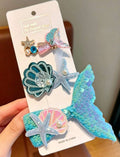 3pcs Ocean Hair Clips Set