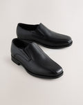 Black Leather Loafer School Shoes