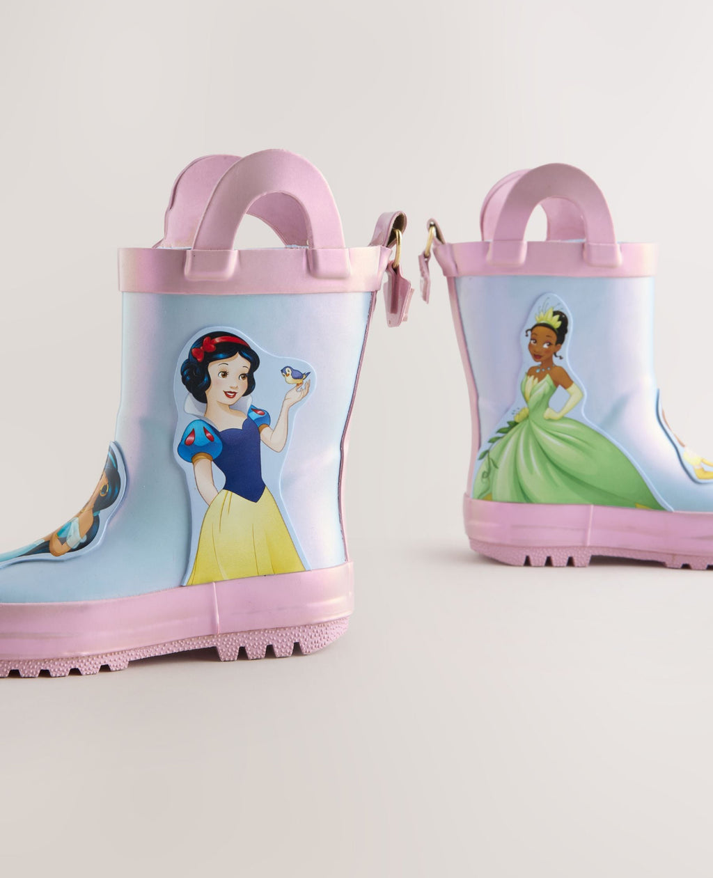 Blue/Pink Disney Princess Handle Wellies