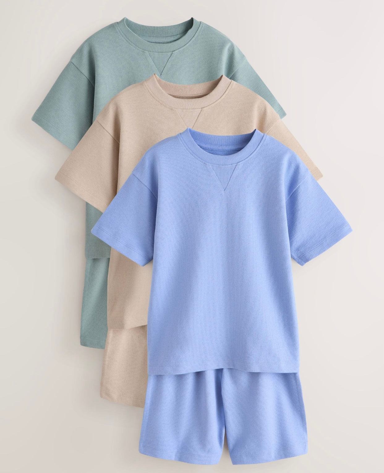 Blue/Green Short Pyjamas 3 Pack