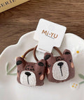 2Pcs bear elastic hair band