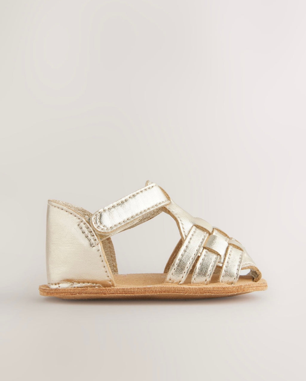 Gold Baby Fisherman Sandals