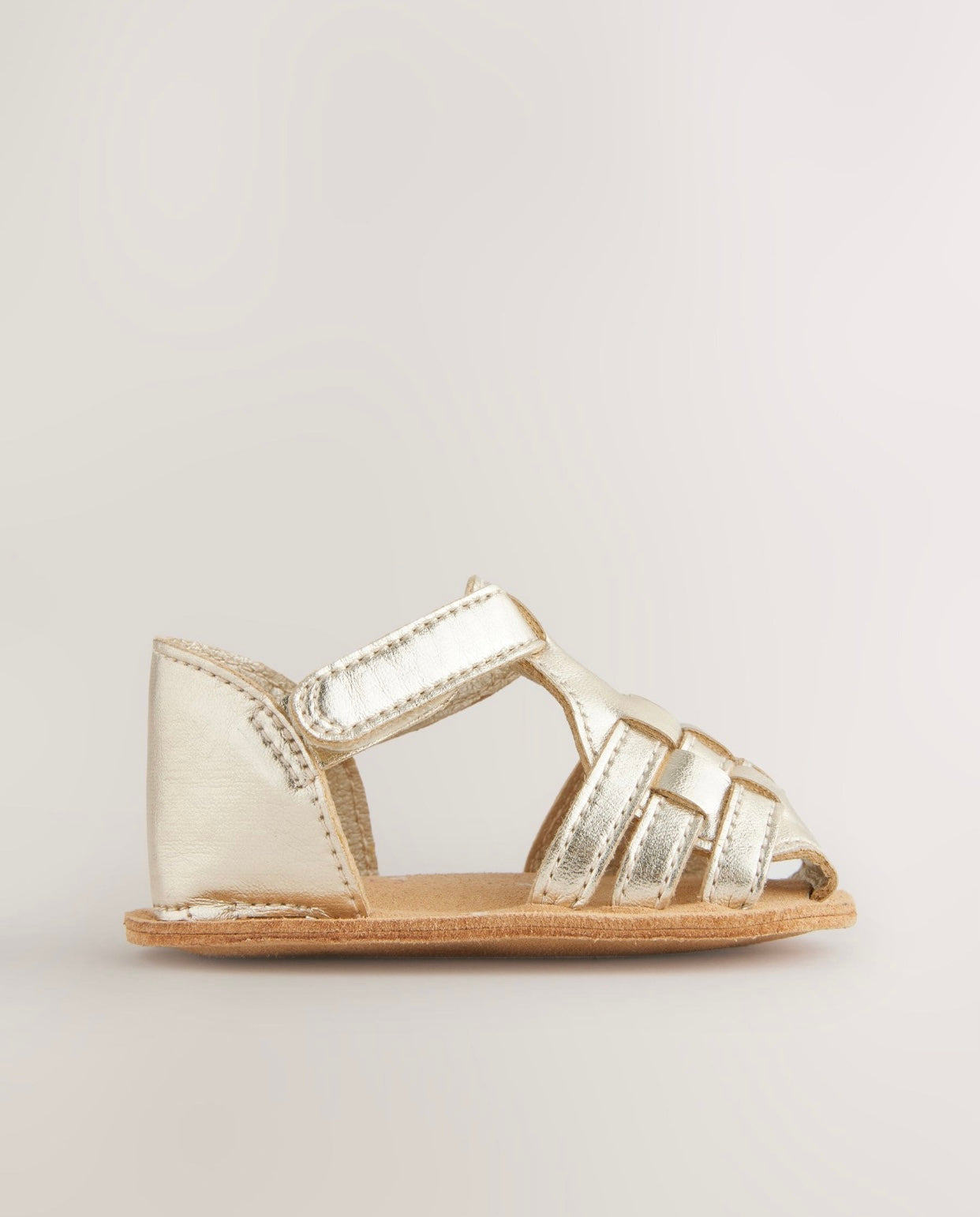 Gold Baby Fisherman Sandals
