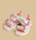 Hello Kitty Print Sandals with Hook and Loop Closure