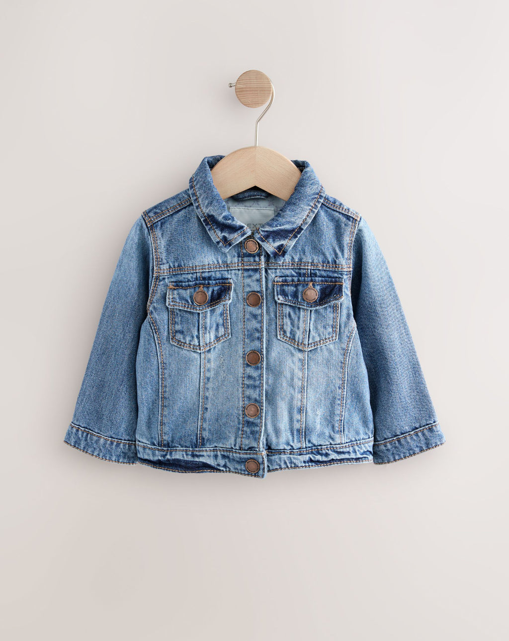 Mid Blue Denim Western 100% Cotton Jacket