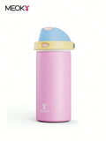 Meoky 530 ml Vacuum Insulated Water Bottle With 2-In-1 Straw And Spout Lid