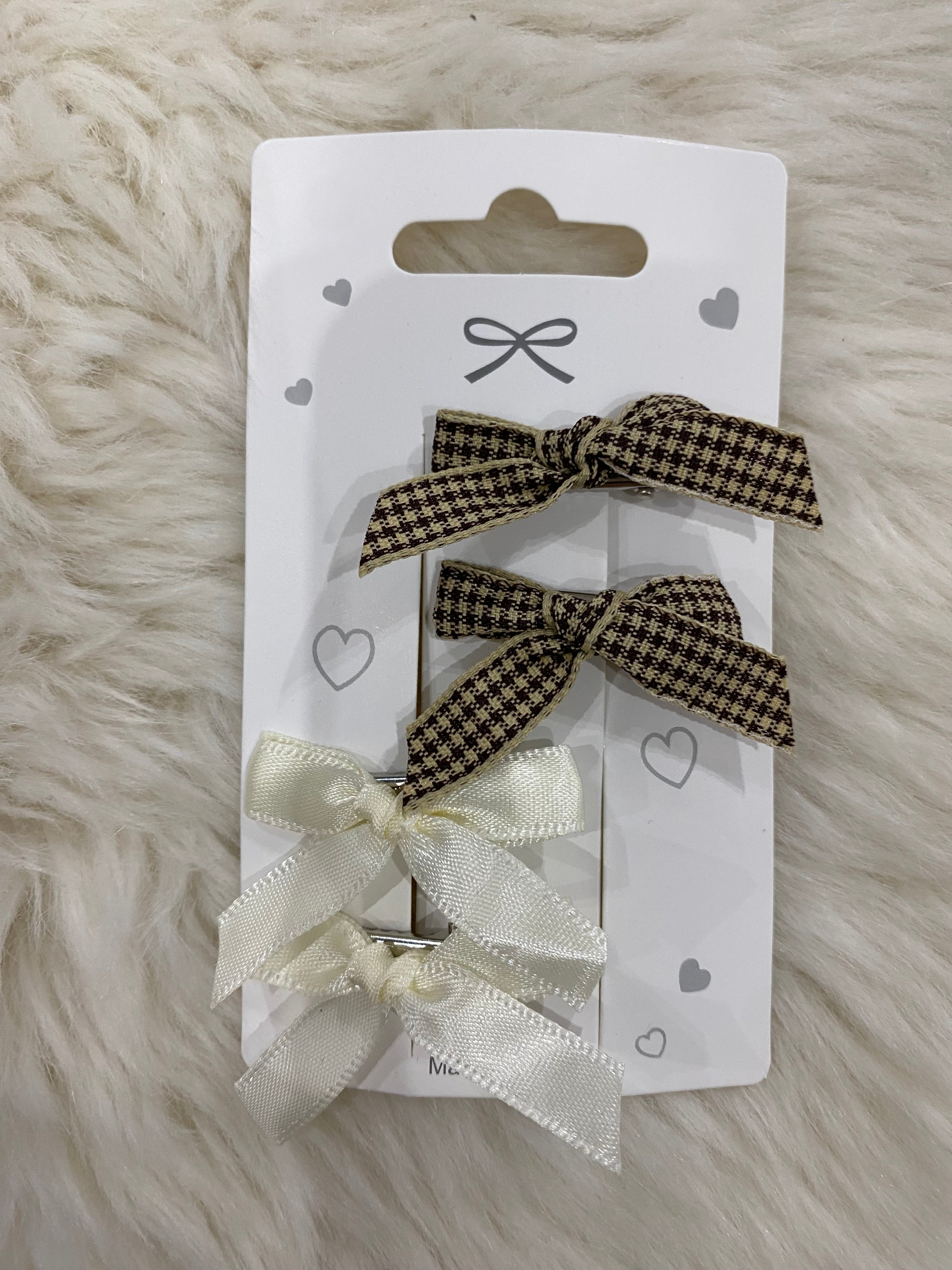 4pcs mini bow clips