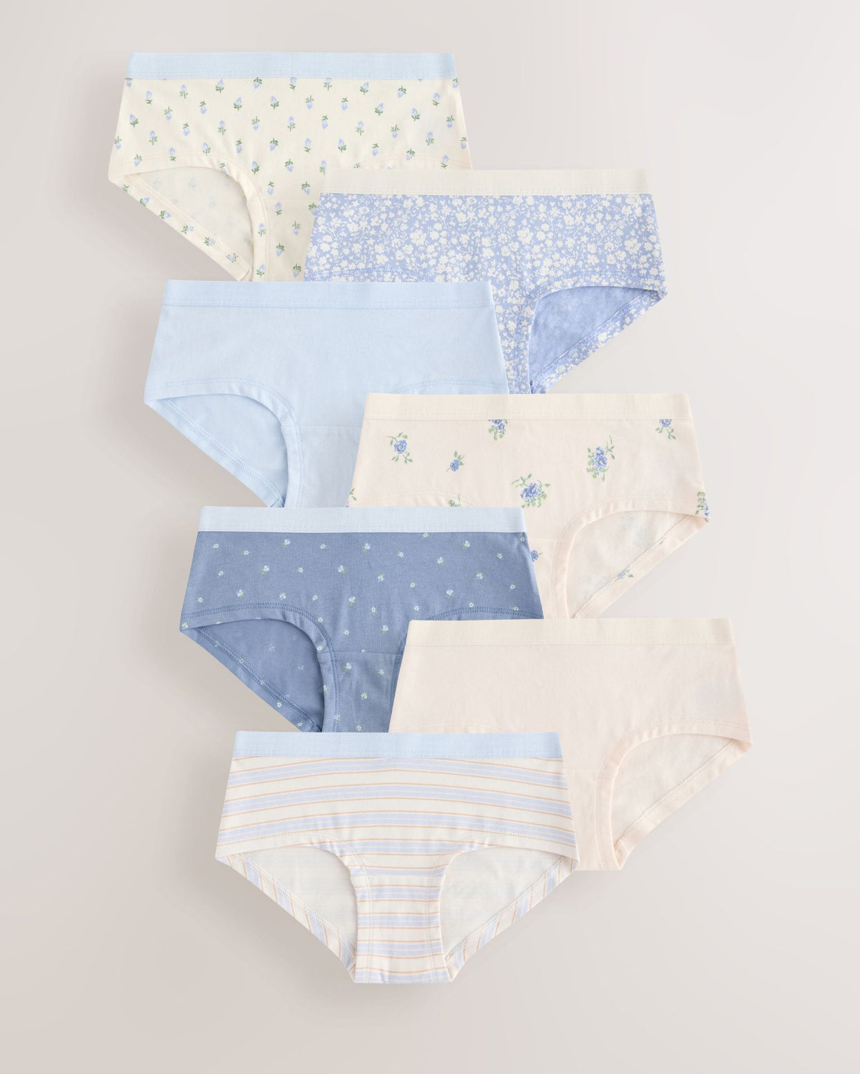 Blue Hipsters Briefs 7 Pack