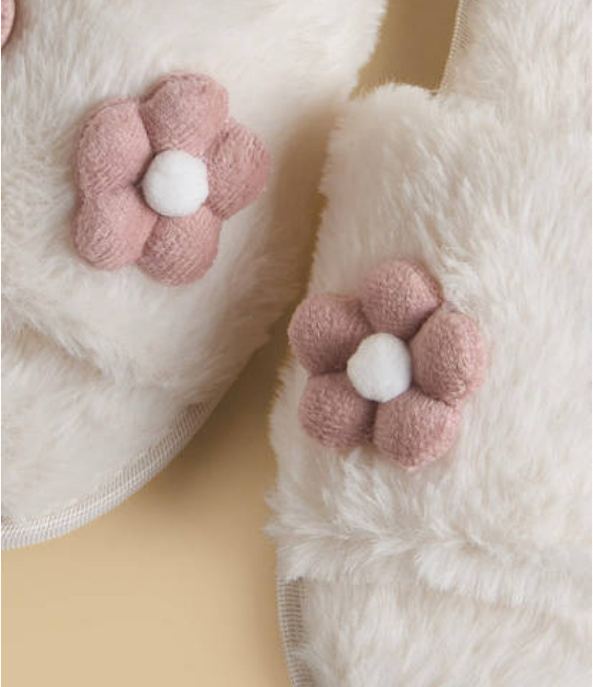 Floral Accent Bedroom Slippers
