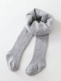 1pc Girls Fleece Lined Tights