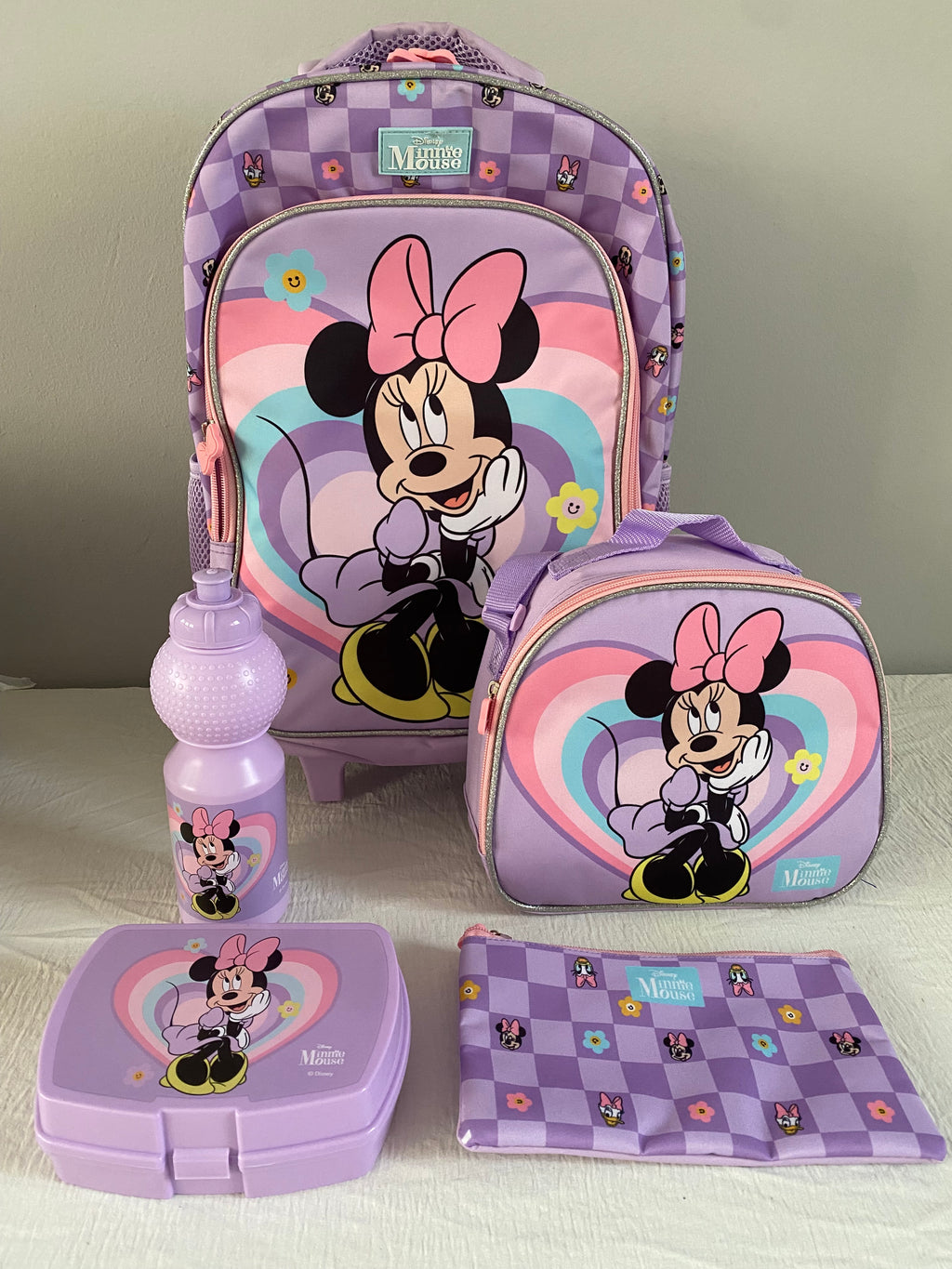 Minnie Mouse 5pcs School Bag Set (immediate)