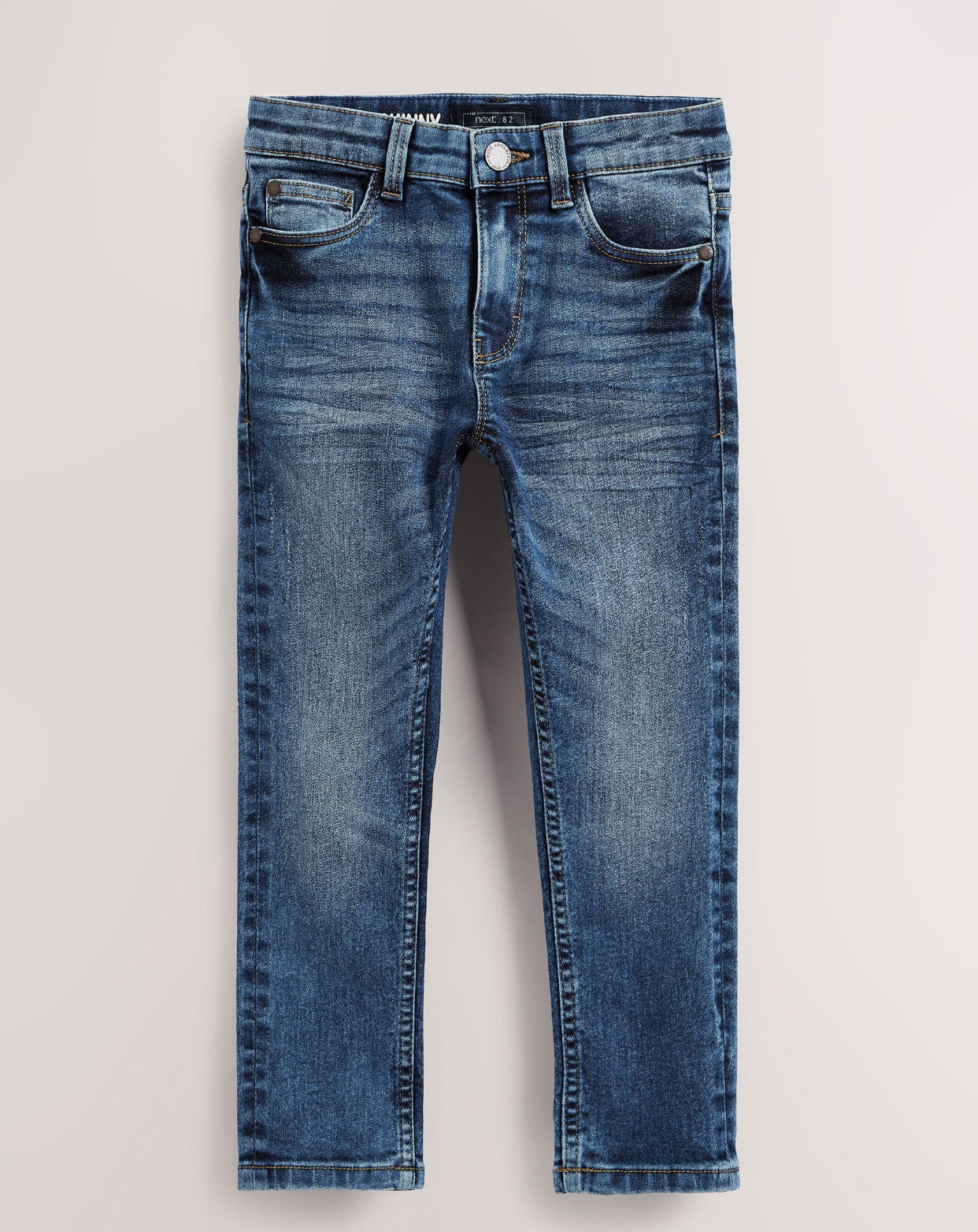 Blue Acid Wash Skinny Fit Stretch Jeans