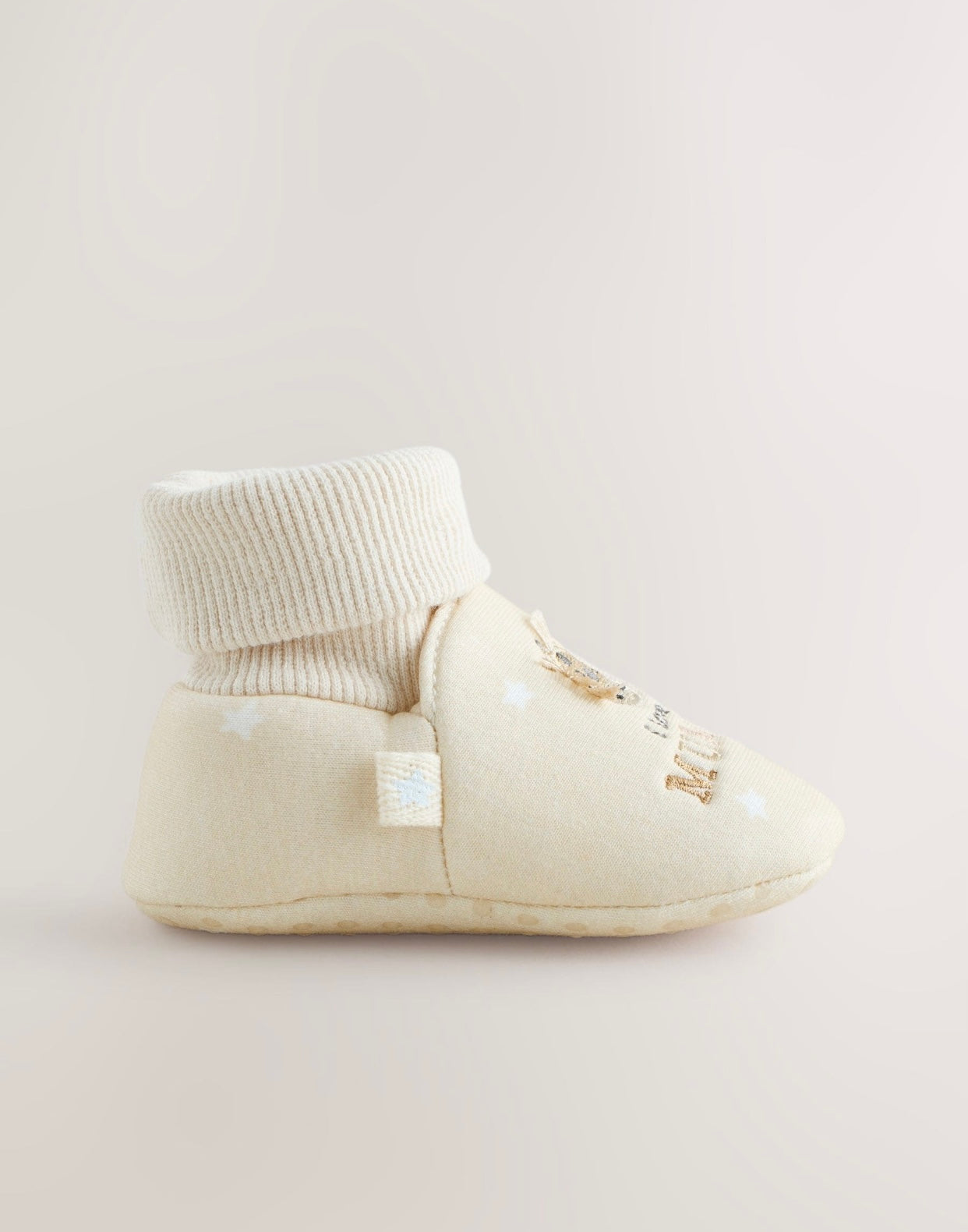 Neutral | Love Mummy/Daddy Baby Sock Top Bootie Shoes