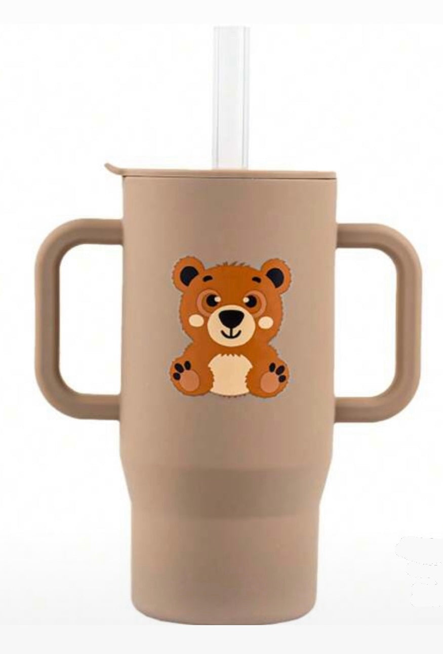 210ml Colorful & Cute Silicone Baby Learning Cup